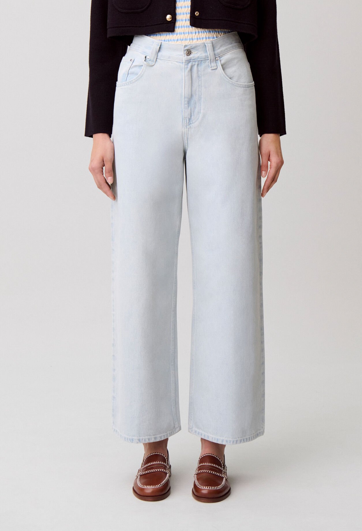 Verwaschene Denim-Jeans