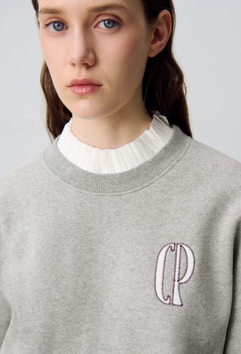 Sweatshirt mit Kragen