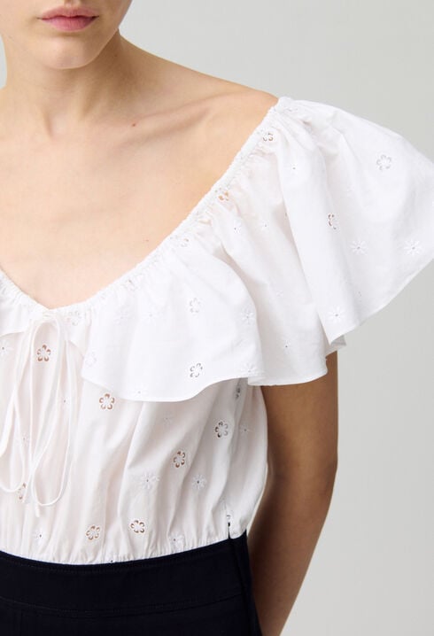Kurzkleid in Materialkombination