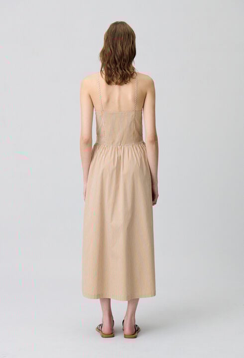 Gestreiftes Maxikleid