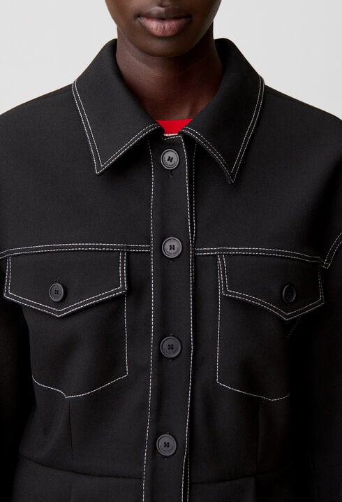 Taillierte Schößchenjacke