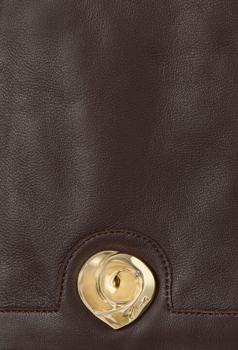 Lammlederhandschuhe Golddetail