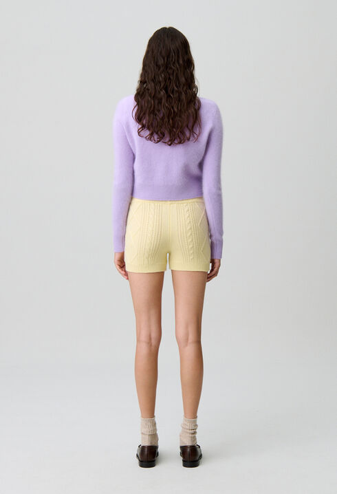 Kurzer Strickpullover