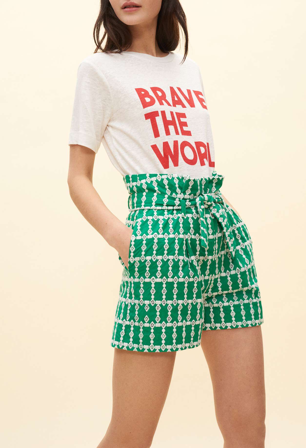 Bedruckte Shorts zum Schnüren