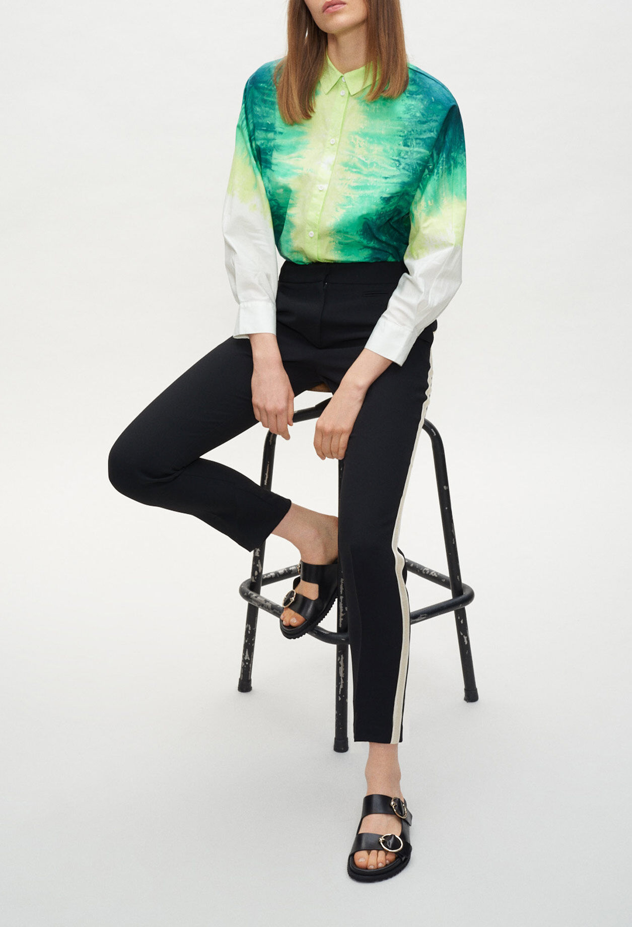 Hemd mit Print tie & dye