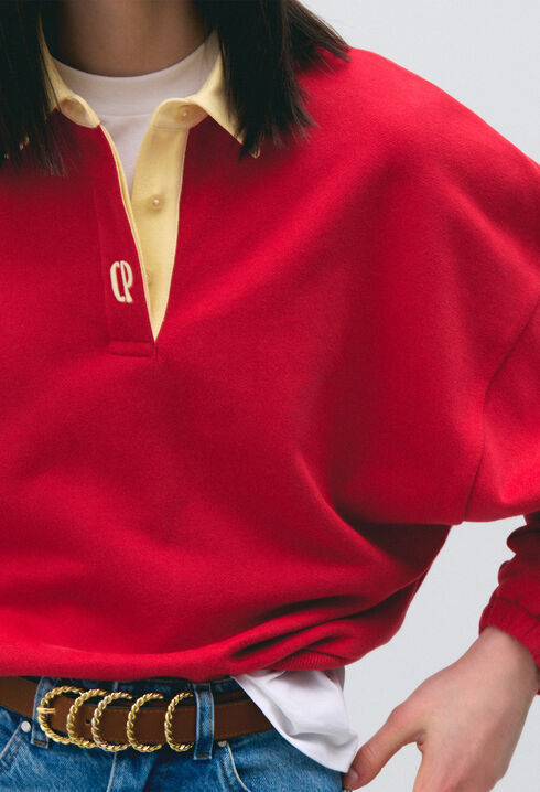 Oversize-Sweatshirt aus Baumwolle