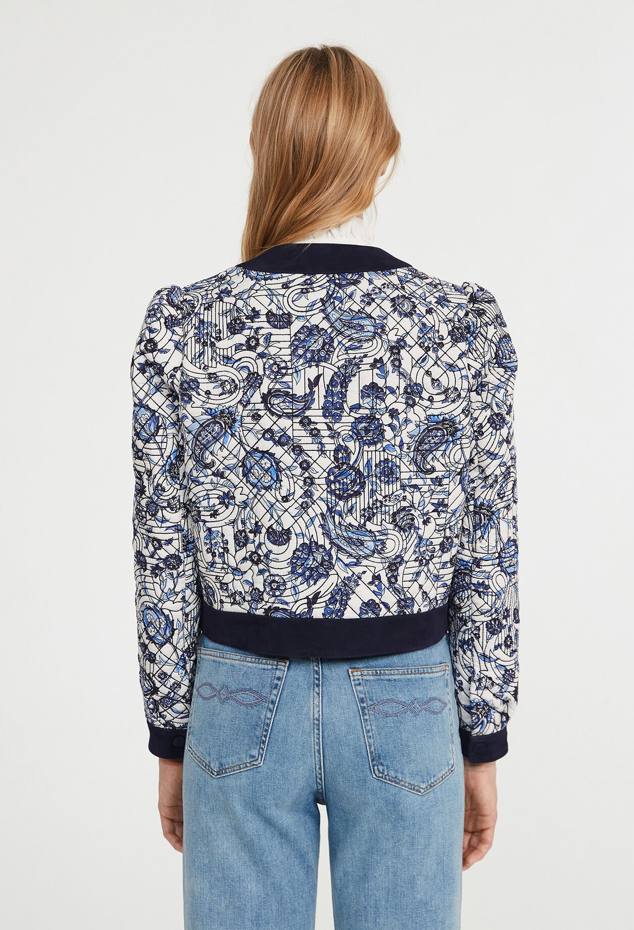 Gesteppter Blouson mit Motiven