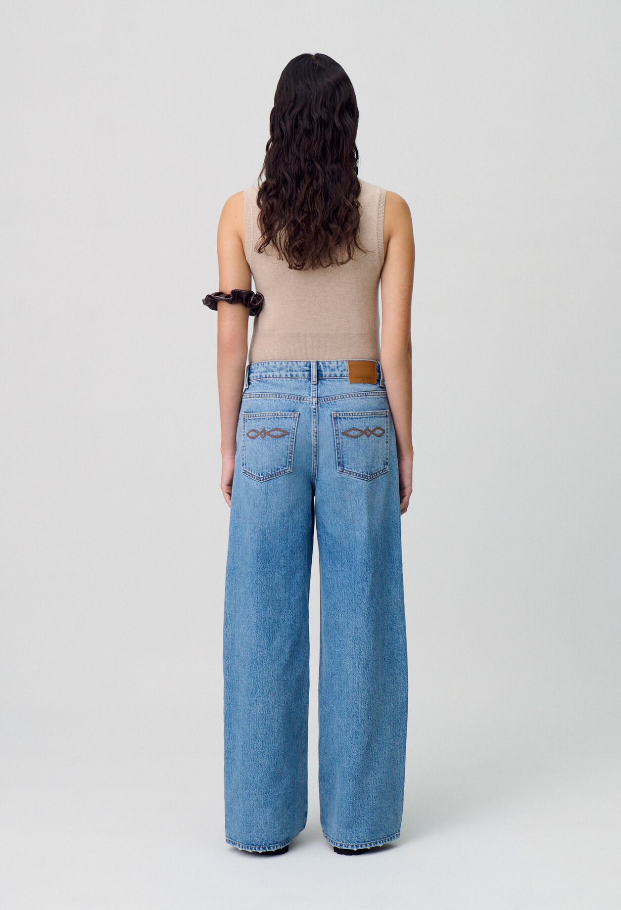 Straight-Leg-Jeans aus Denim