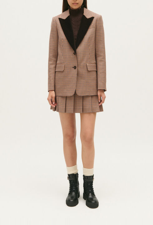 Blazer mit Karo-Print