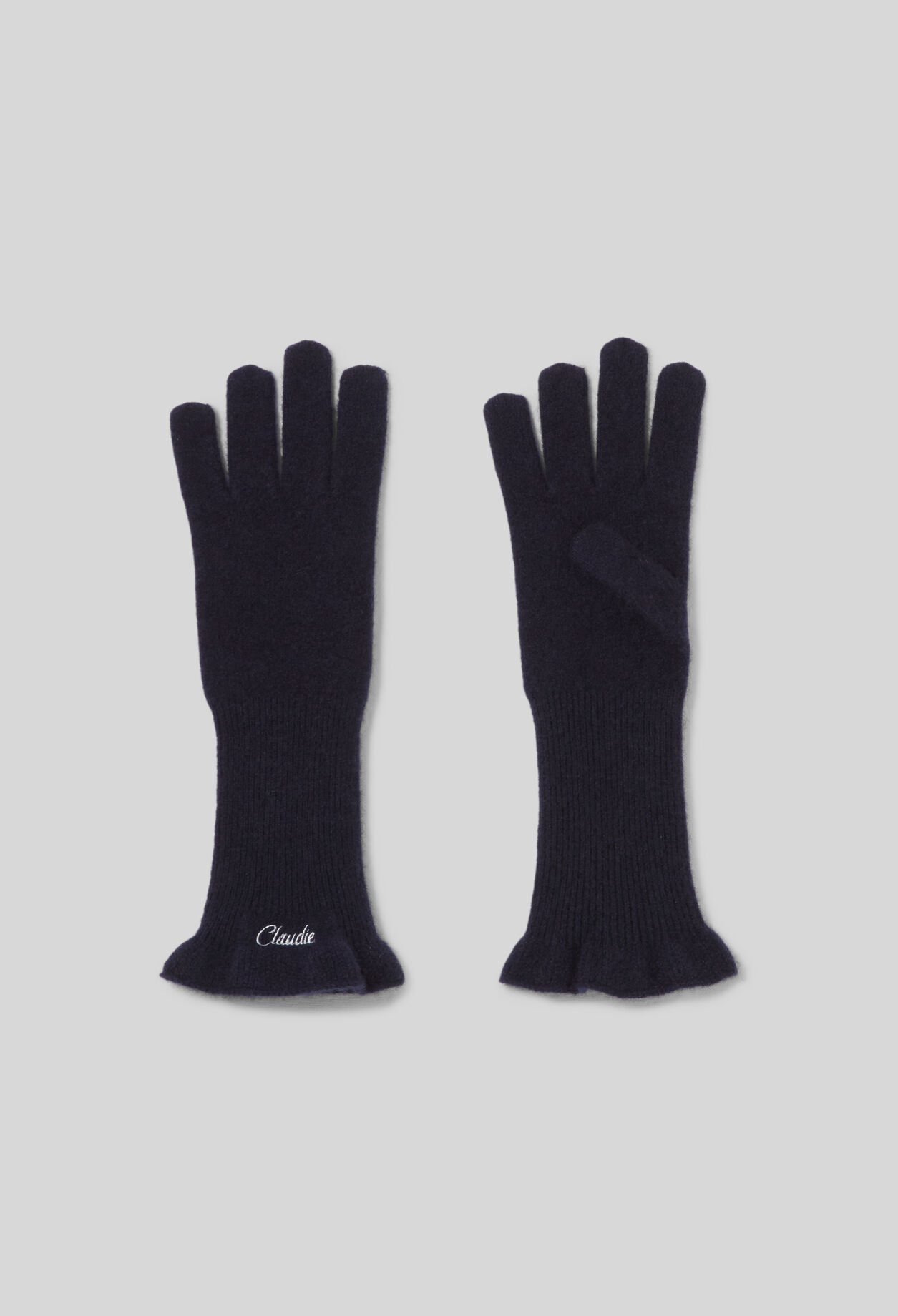 Bestickte Strickhandschuhe