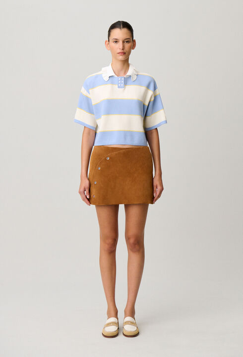 Gestreiftes Strickpolo