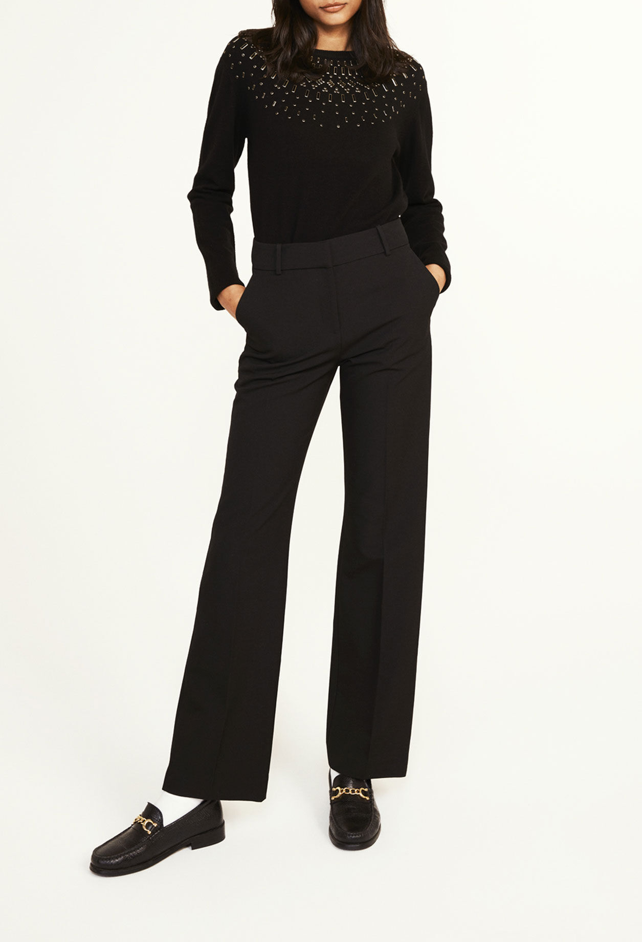 Strass-Pullover