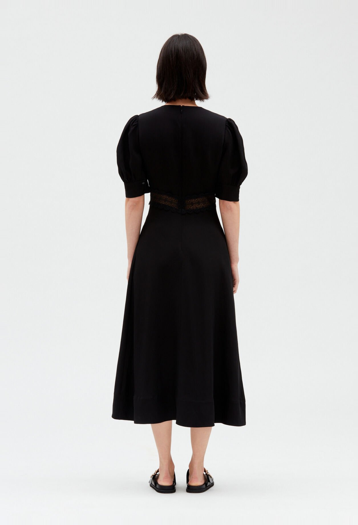 Besticktes Midikleid