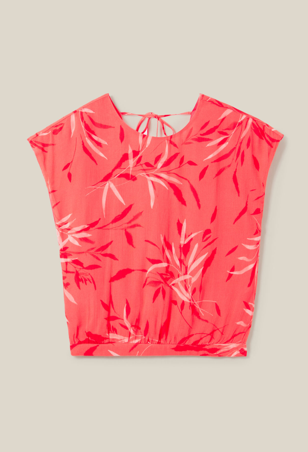 Neckholder-Top mit Blumenmuster
