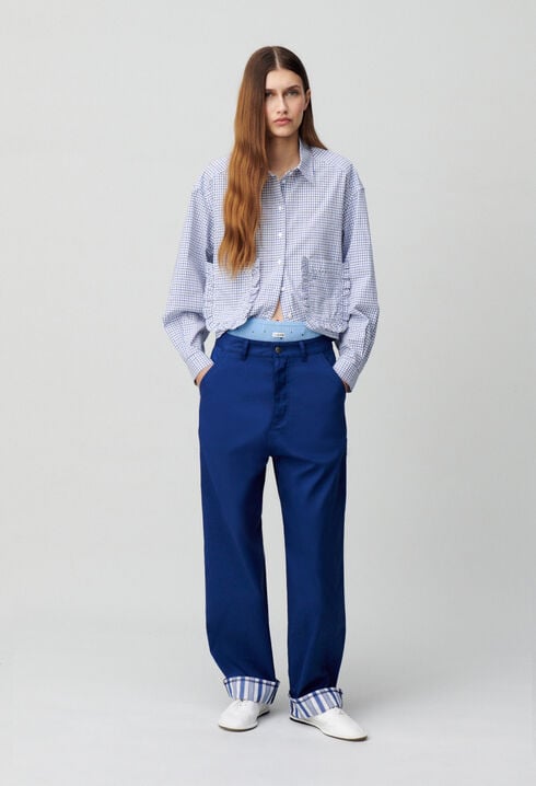 Gestreifte Saumhose
