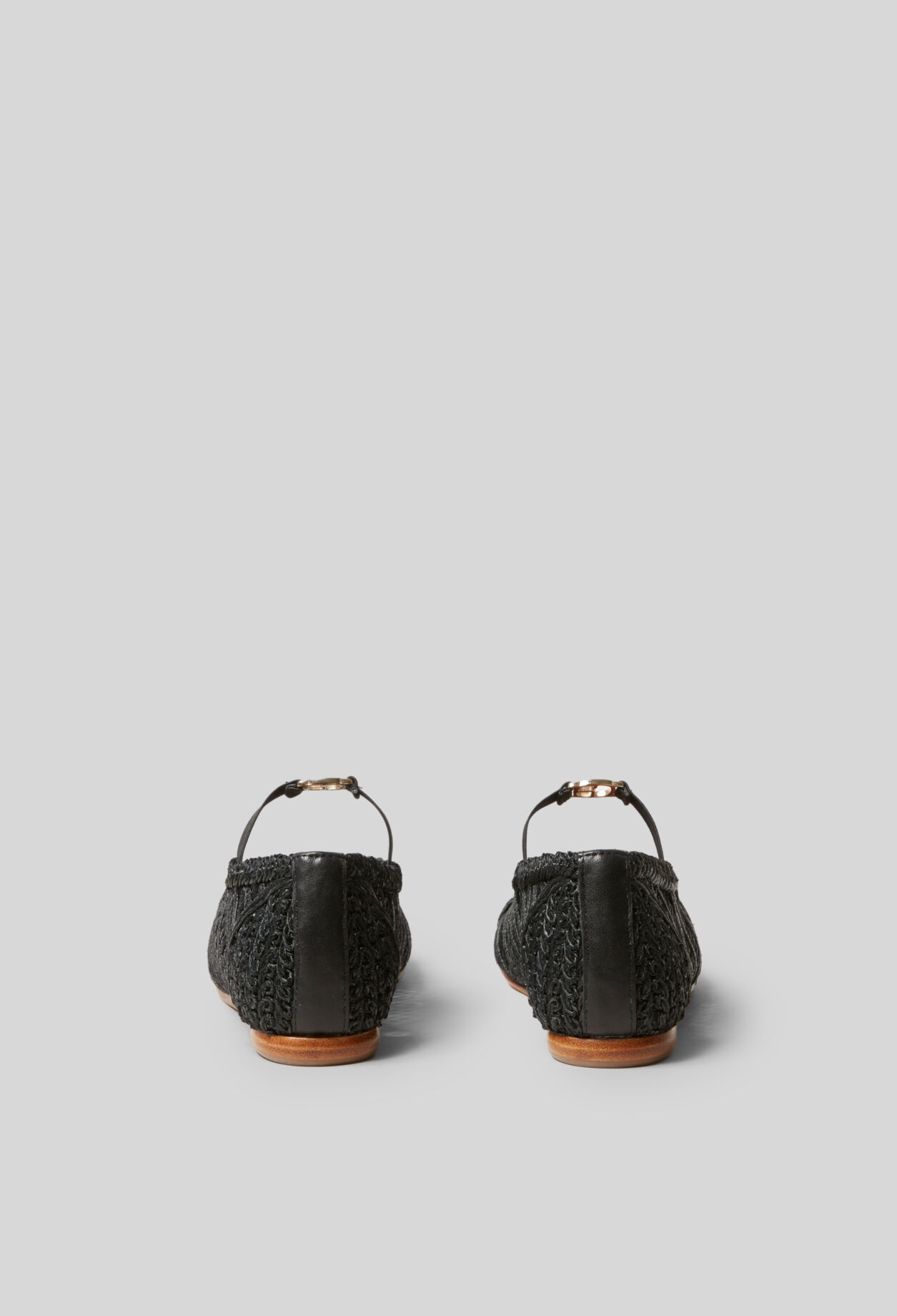 Geflochtene Lederballerinas
