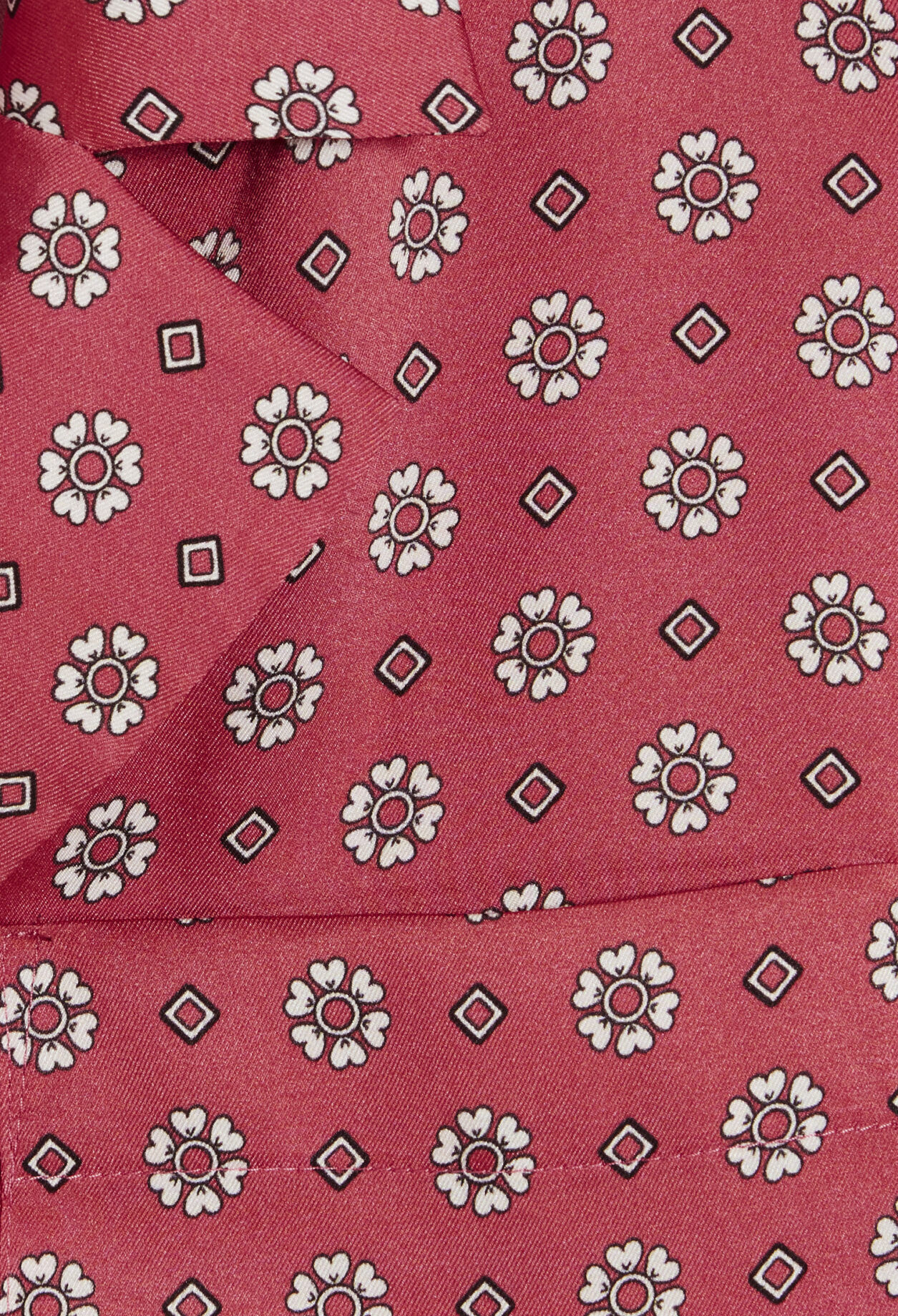 Satinierte Hemdbluse mit Print