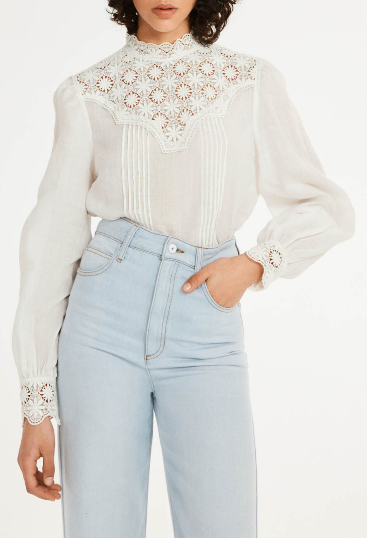 Weiße Bluse