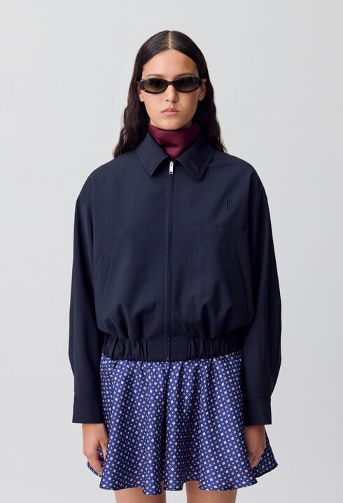 Übergroße Reißverschlussjacke