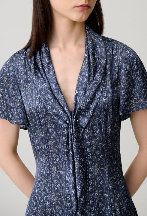 Flie&szlig;endes Print-Kleid
