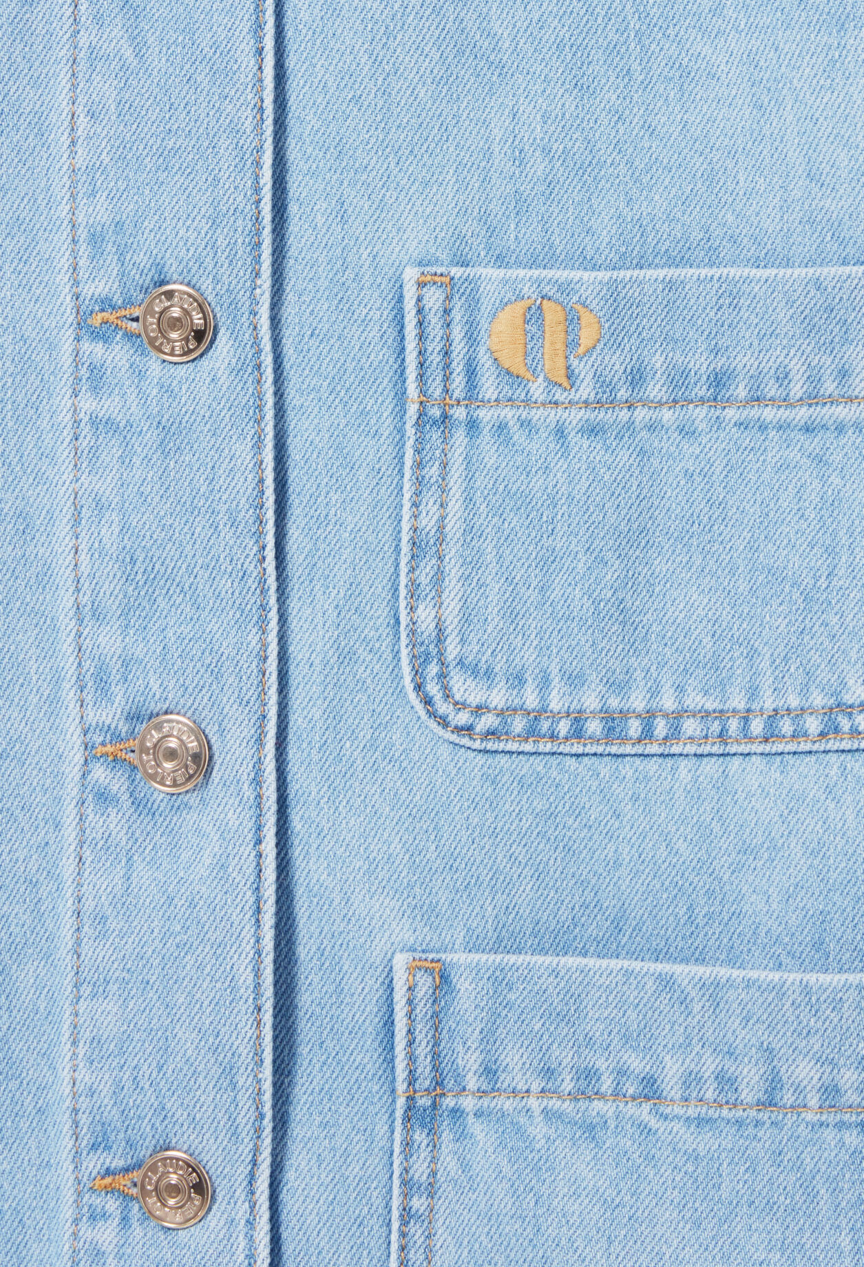 Denimjacke mit Bubikragen