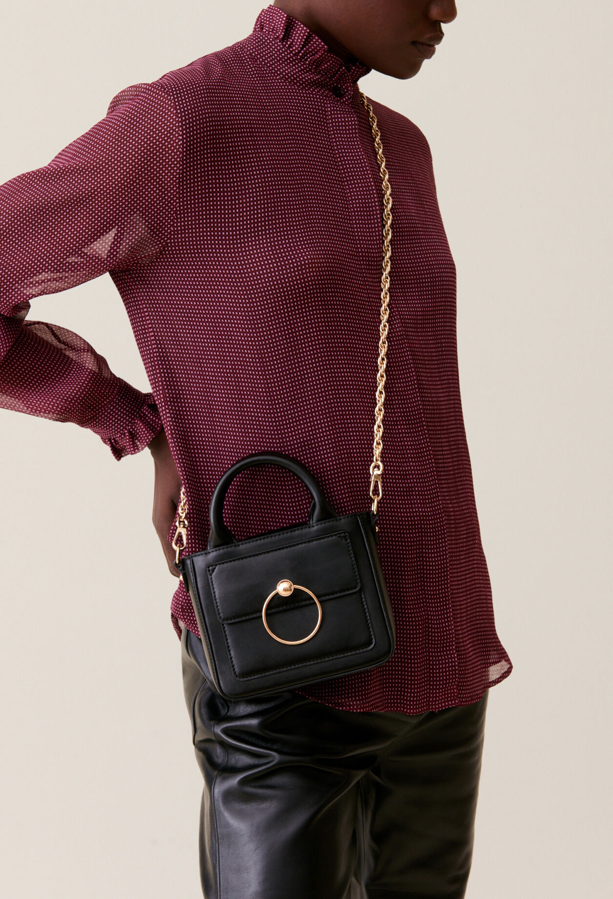 Sac noir claudie pierlot cheap