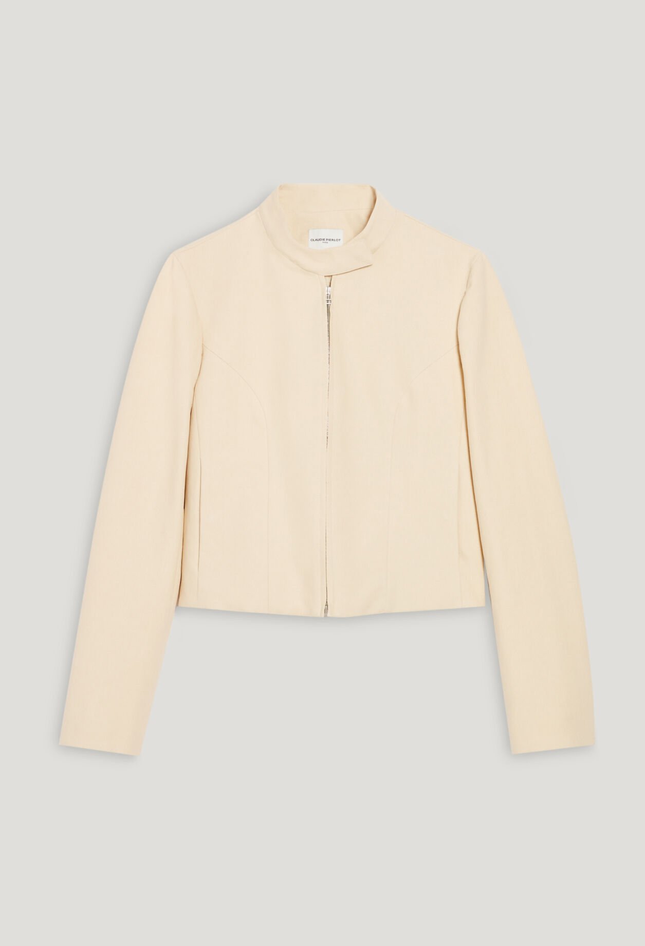 Bikerjacke Hellbeige