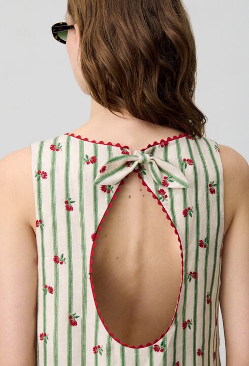 Ärmelloses kurzes Kleid