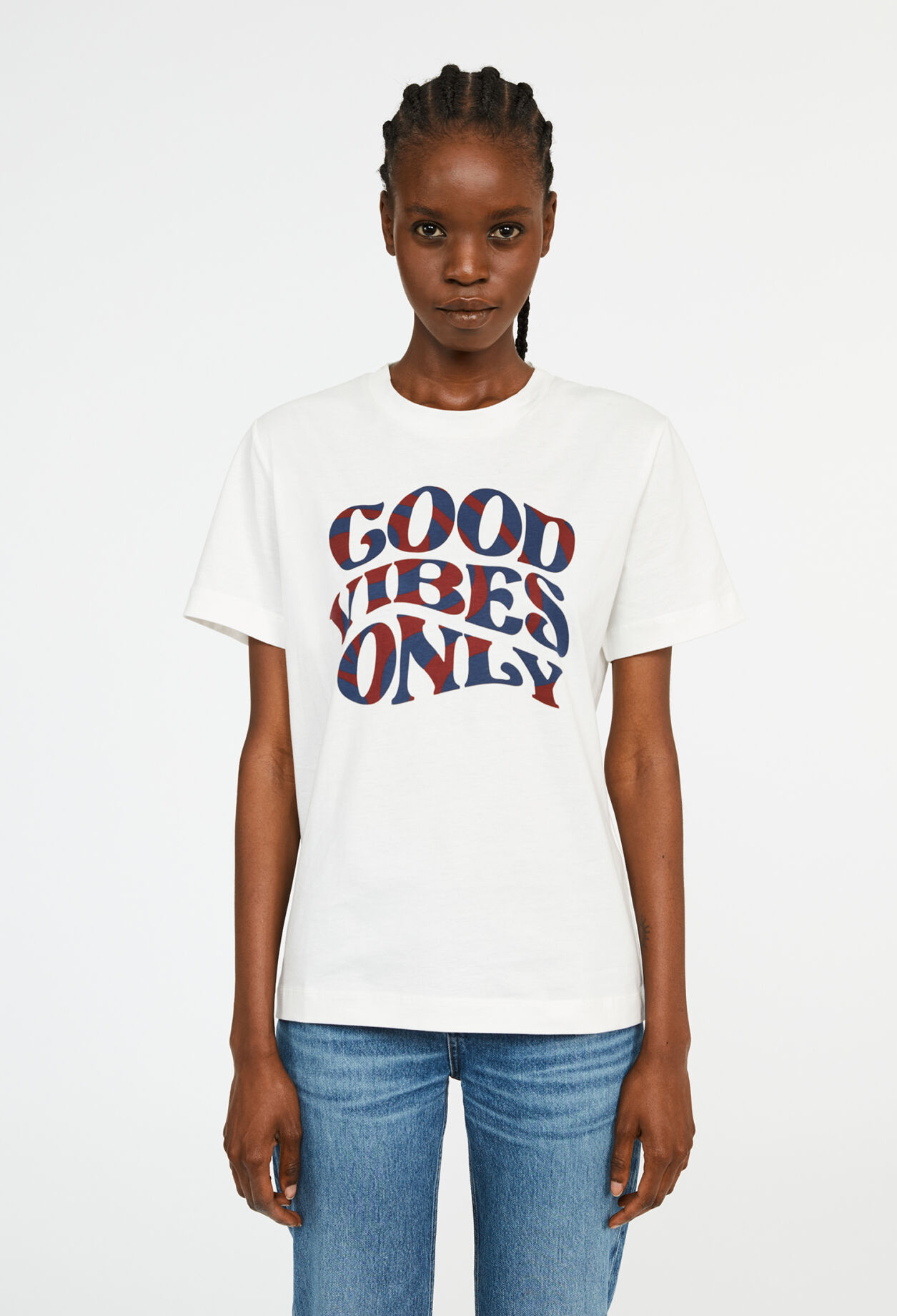 T-Shirt mit Siebdruck-Print