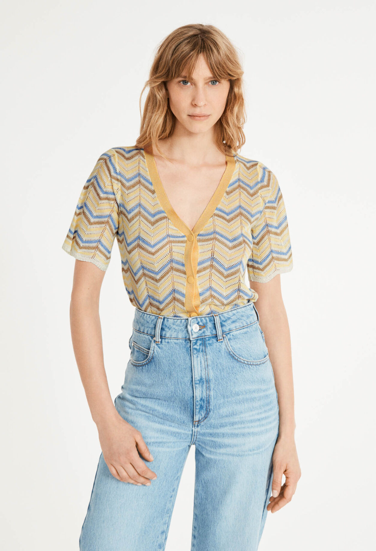 Cardigan mit kurzen Ärmeln