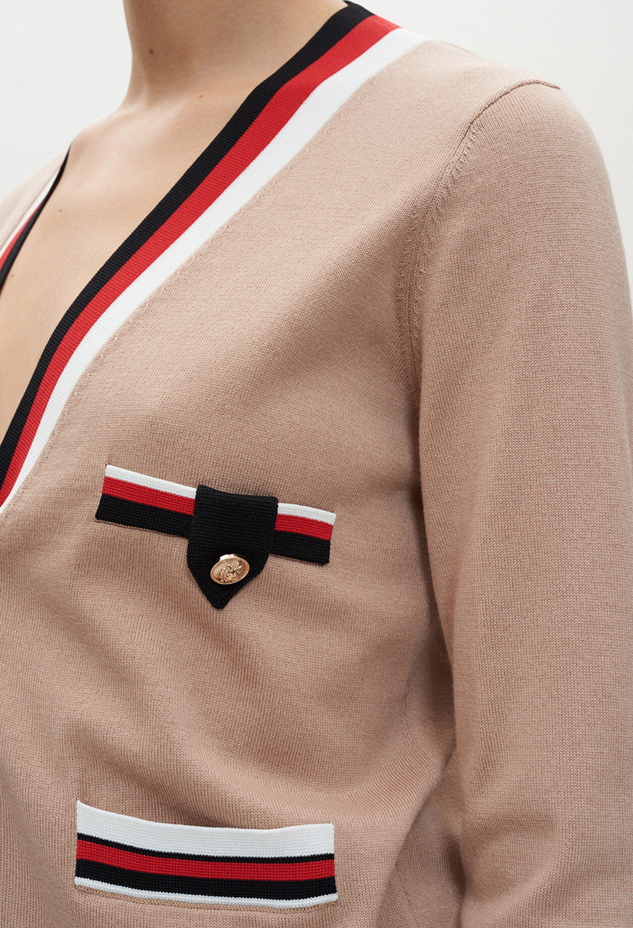 Sportlich gestreifter Cardigan