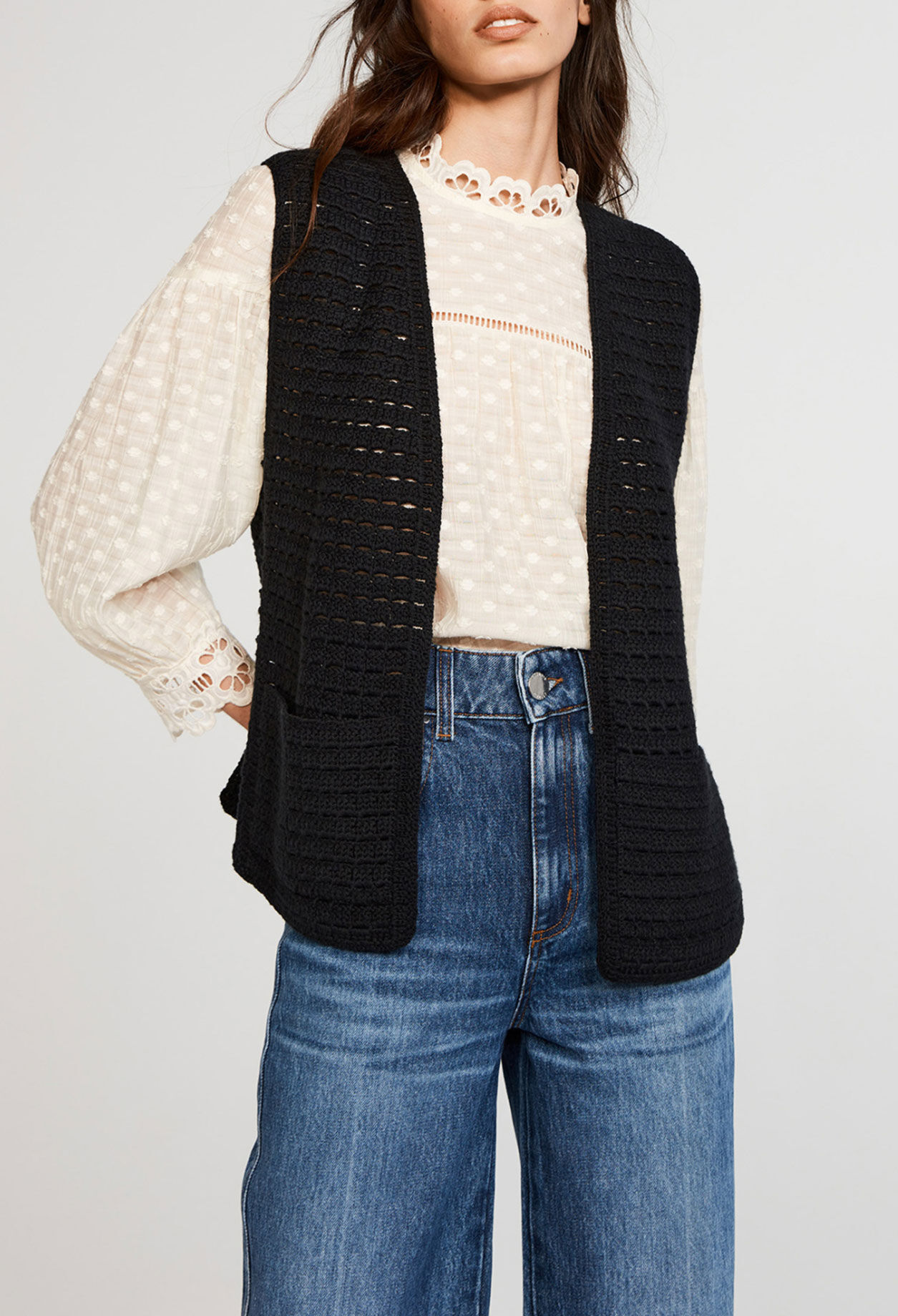 Strickjacke aus Bio-Baumwolle