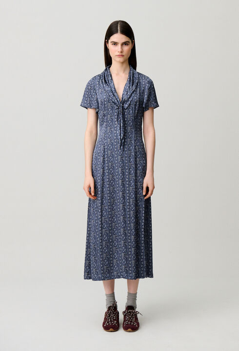 Flie&szlig;endes Print-Kleid