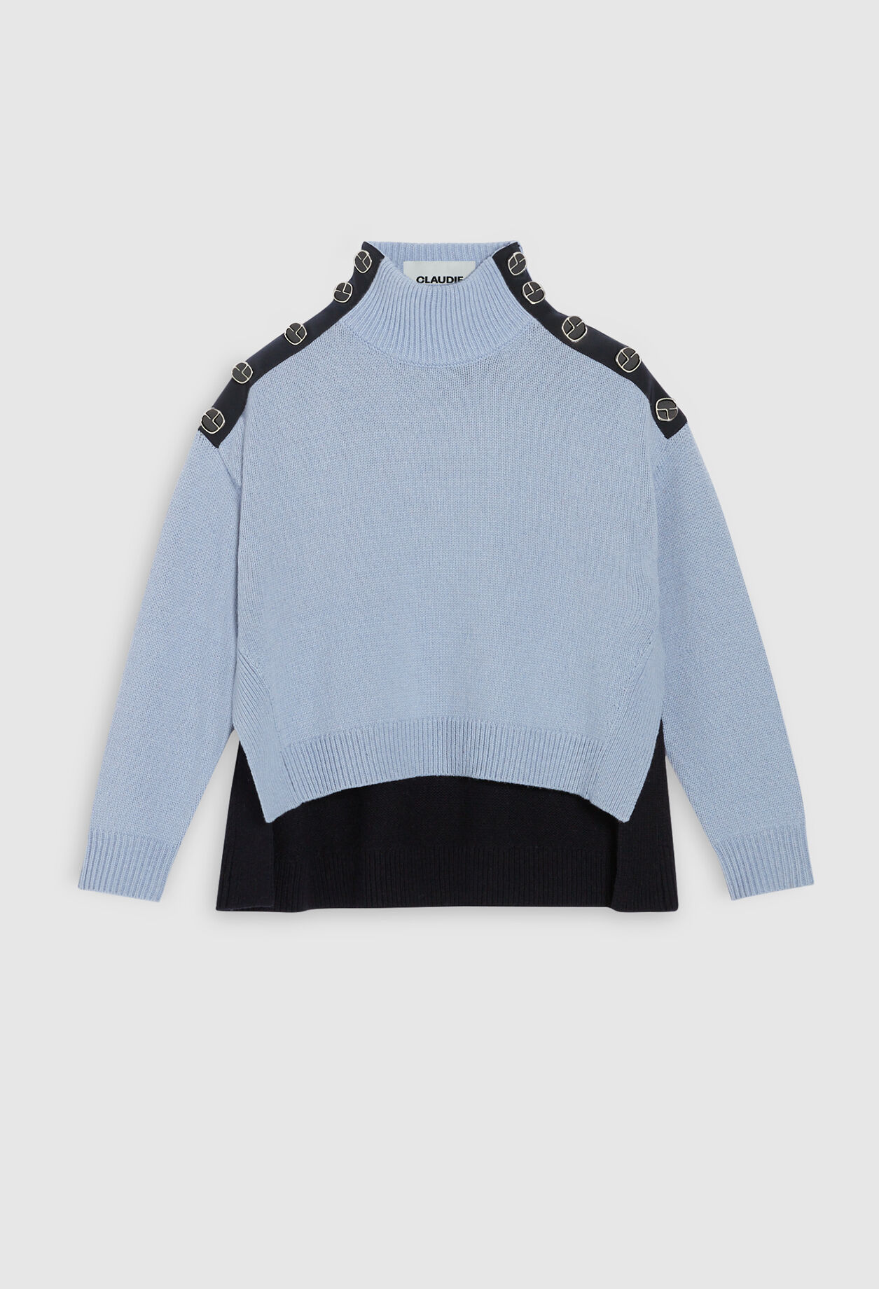Pullover mit Schornsteinkragen