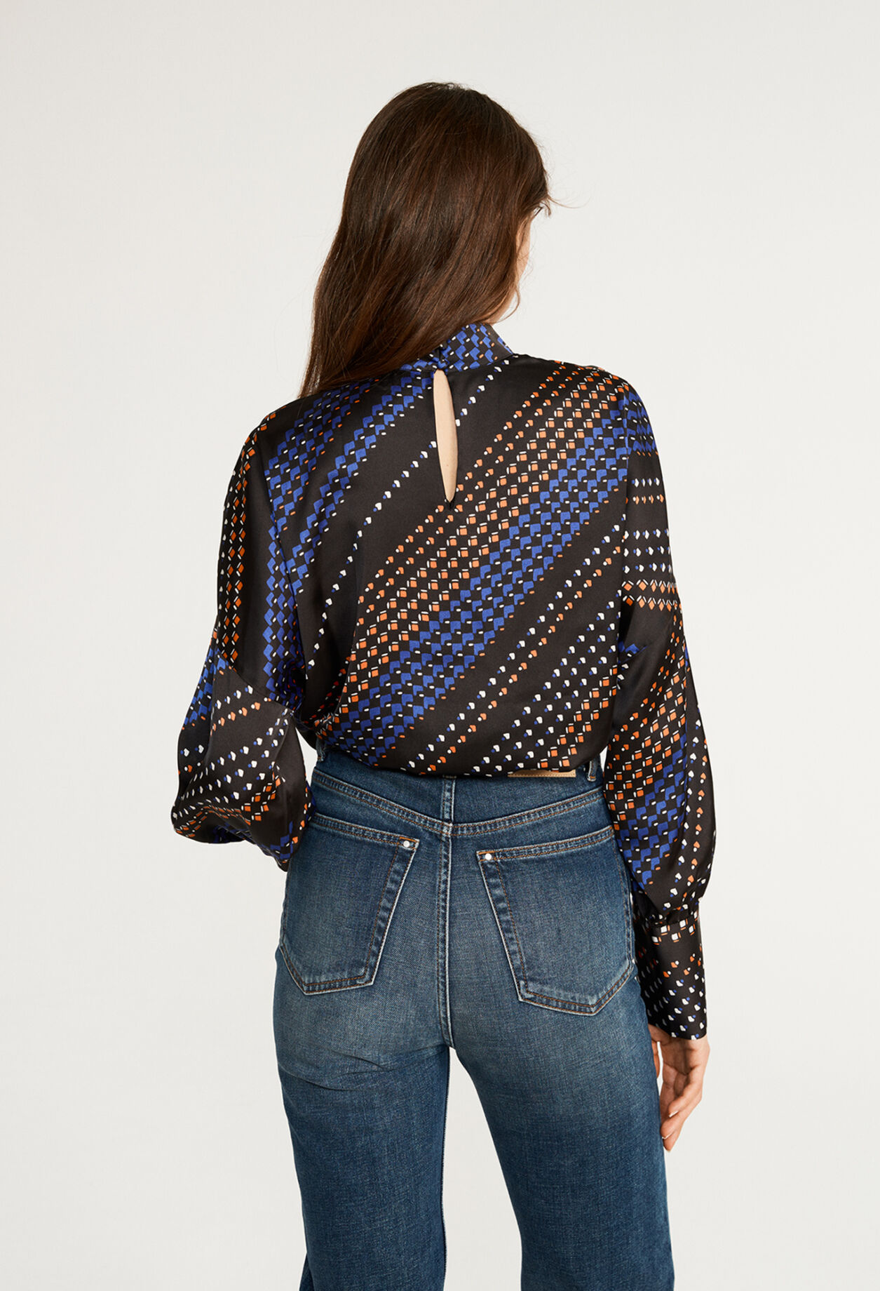 Bluse mit Motiven