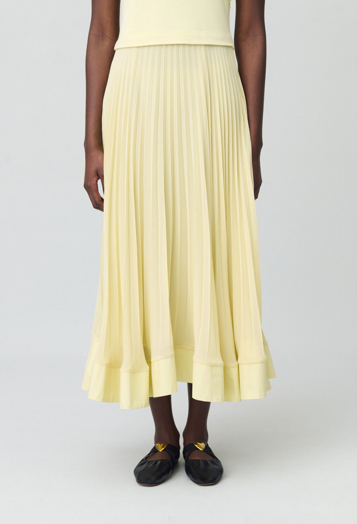 Langes Trompe-l'&oelig;il-Kleid