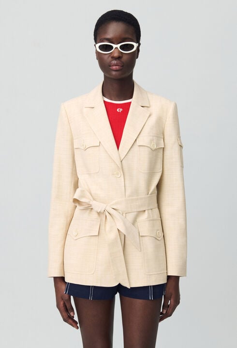 Gürtel-Safari-Jacke