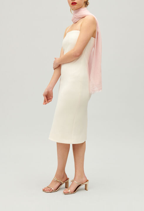 Kurzes Schlauchkleid Ecru