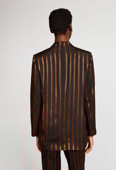Gestreifte Blazerjacke