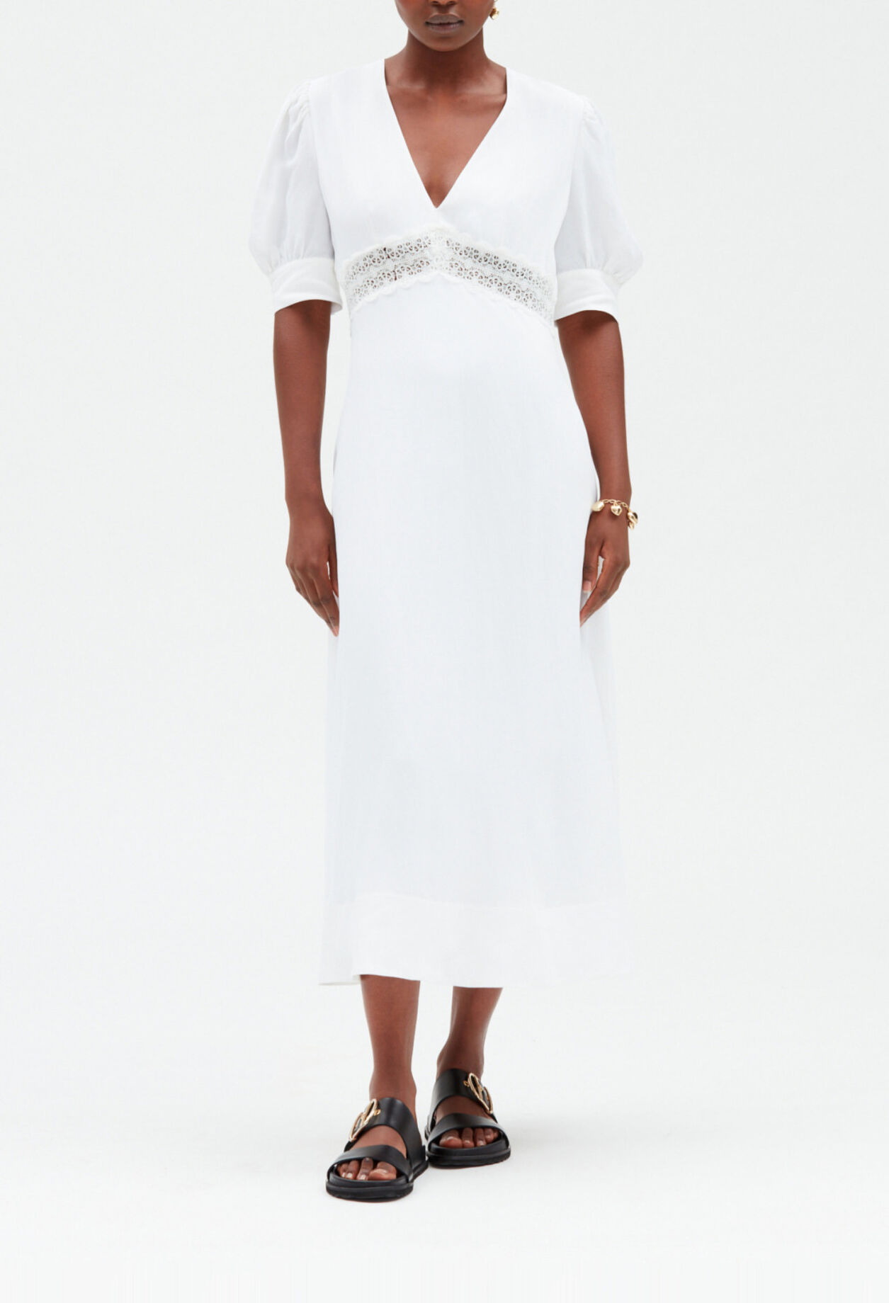 Besticktes Midikleid