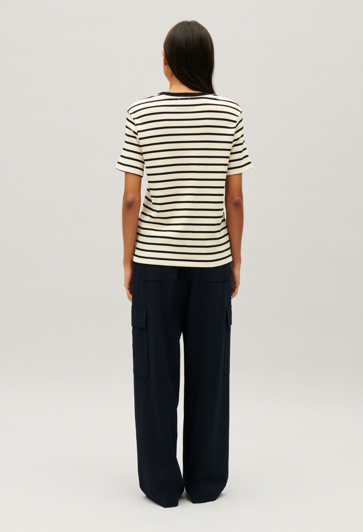 Zweifarbig gestreiftes Matrosen-Shirt