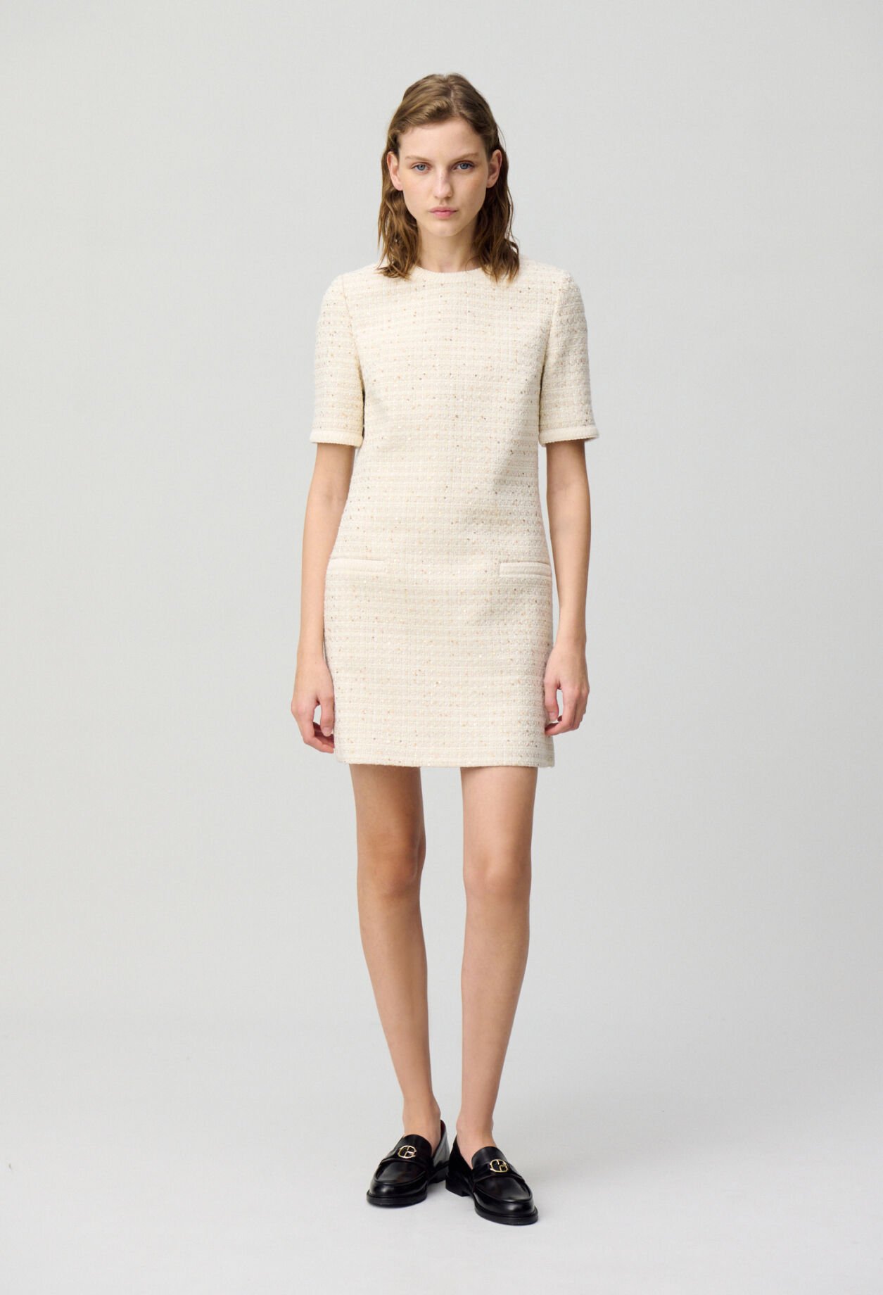 Tweed-Kleid kurz