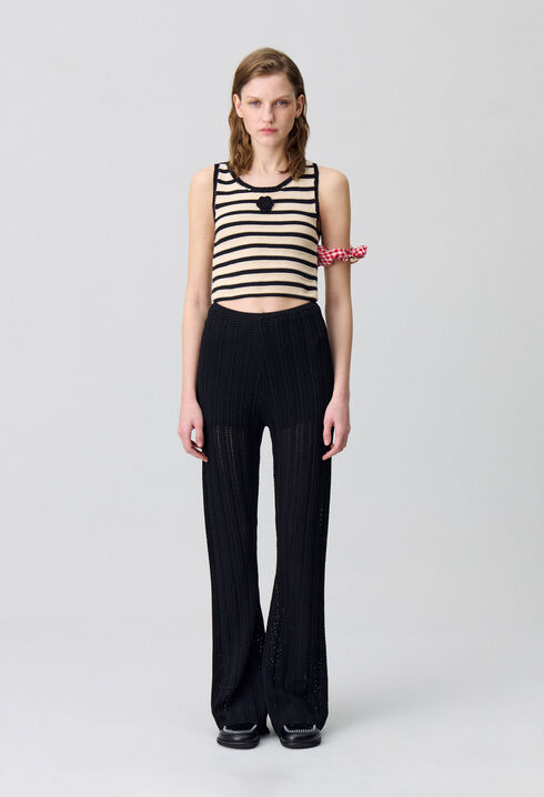 Crochet-Hose mit fließendem Schnitt
