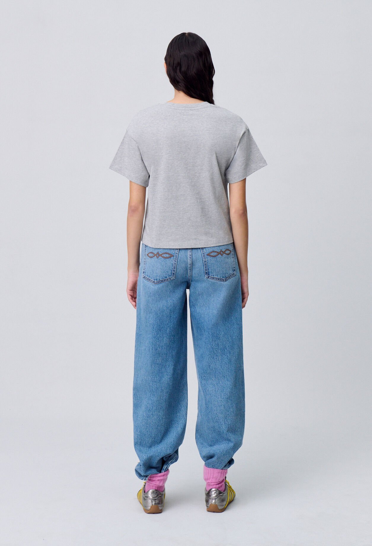 Weites Baumwoll-T-Shirt