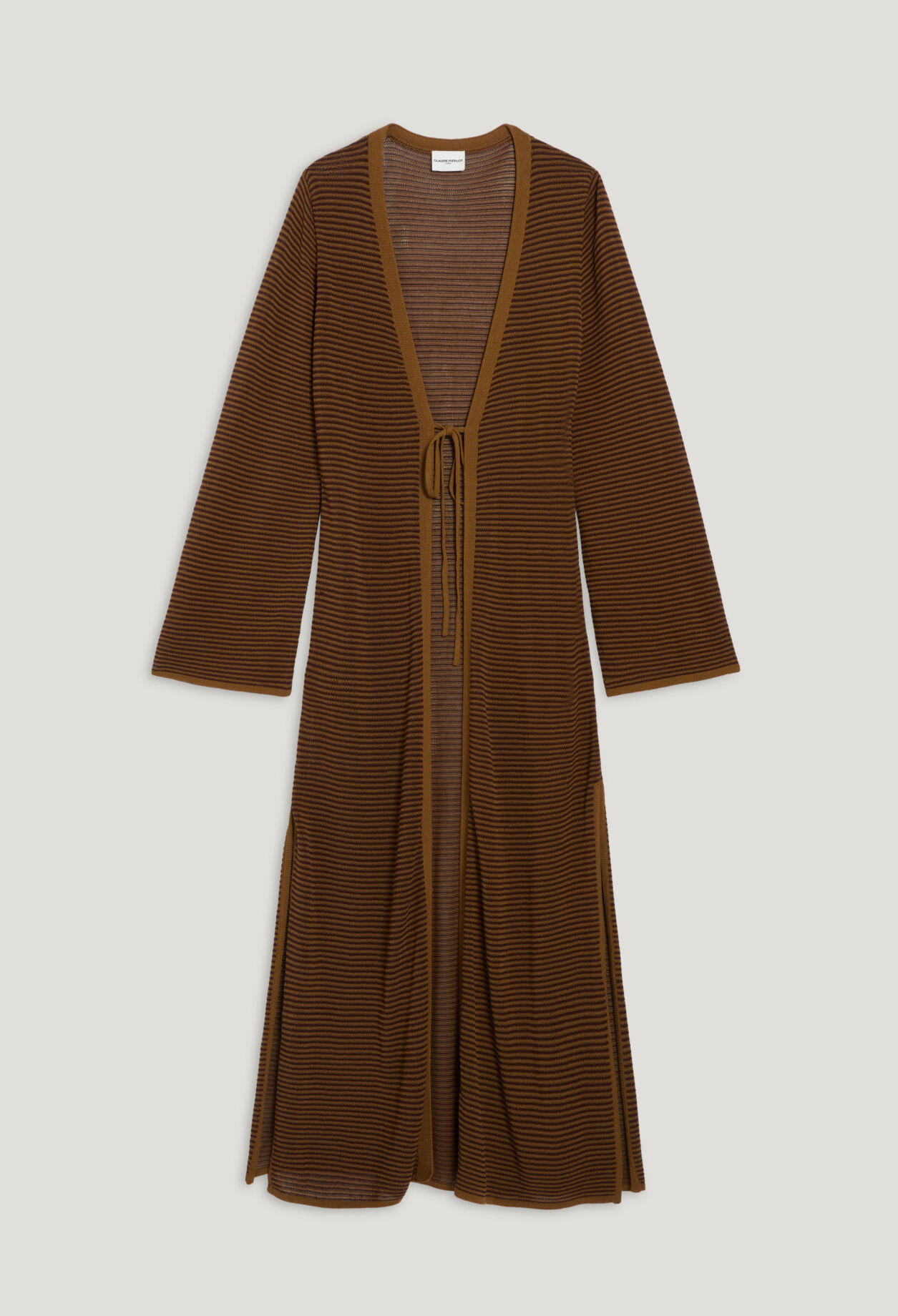 Long-Cardigan Braun