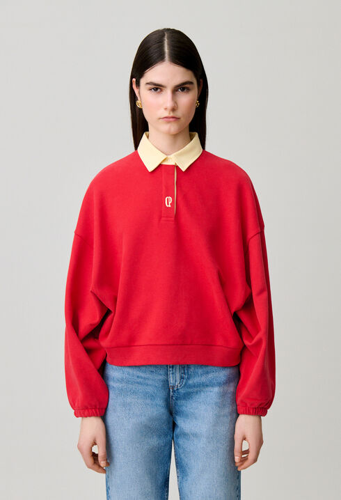 Oversize-Sweatshirt aus Baumwolle