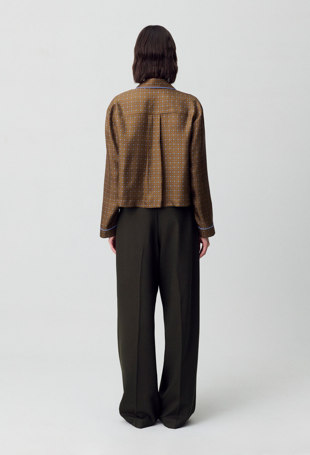 Bedruckte Seidenbluse