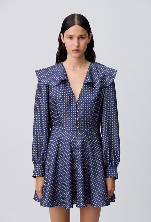 Kurzes Seidenkleid