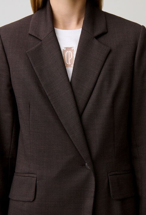 Blazer-Jacke im Anzugstil
