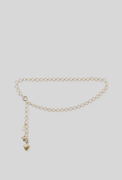 Goldfarbener Ketteng&uuml;rtel mit Charms
